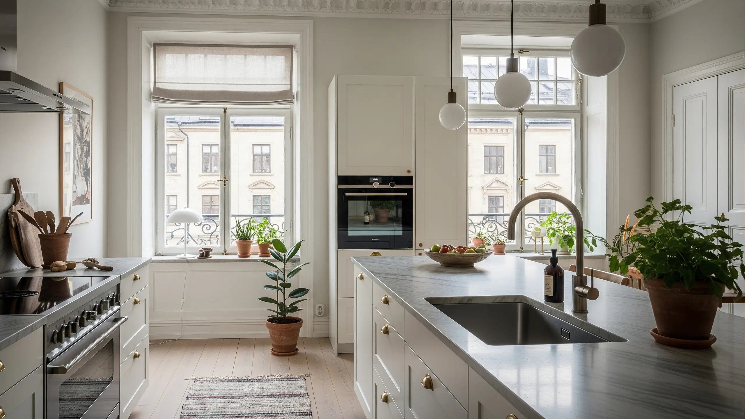 Köksluckor IKEA Faktum med måttanpassade fronter i valfri färg och ek från Sankt George