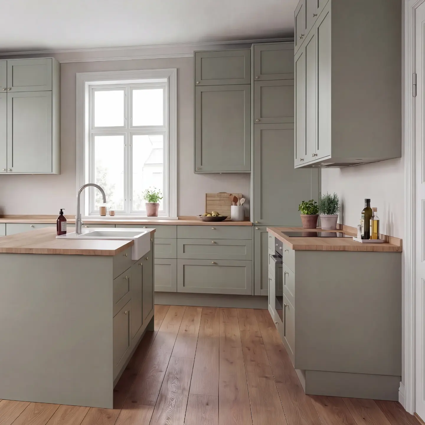 IKEA Faktum kök med nya köksluckor, måttanpassade fronter och detaljer från Sankt George