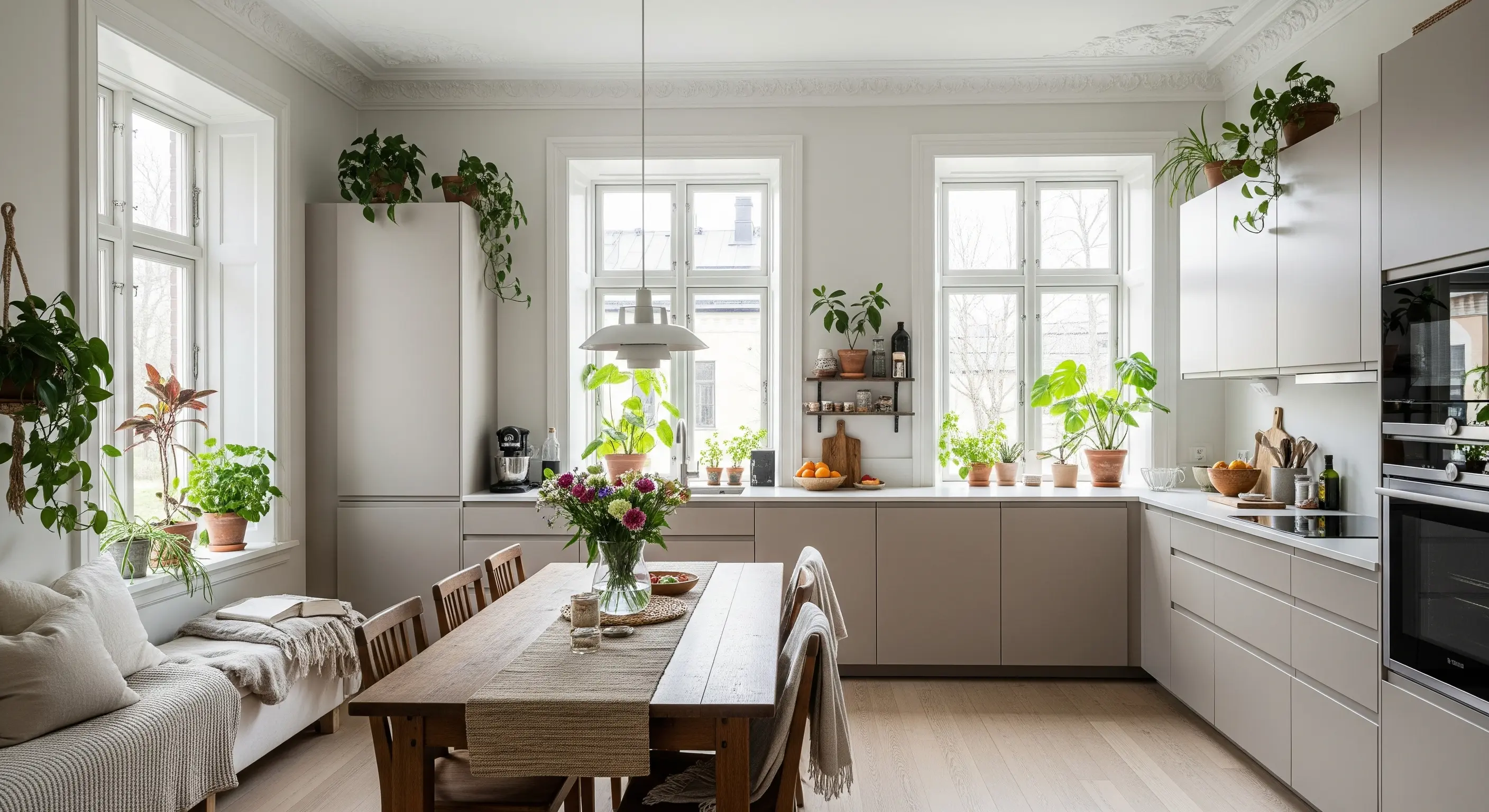 Modernt IKEA-kök med Sankt George