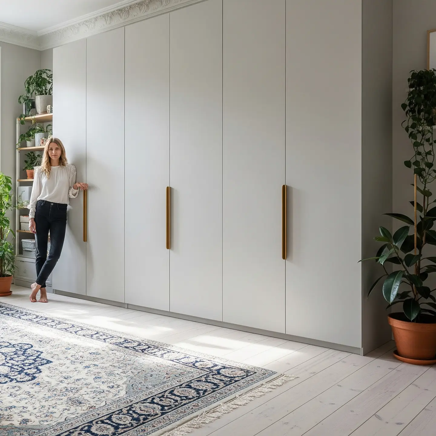 IKEA PAX garderob med måttanpassade dörrar från Sankt George