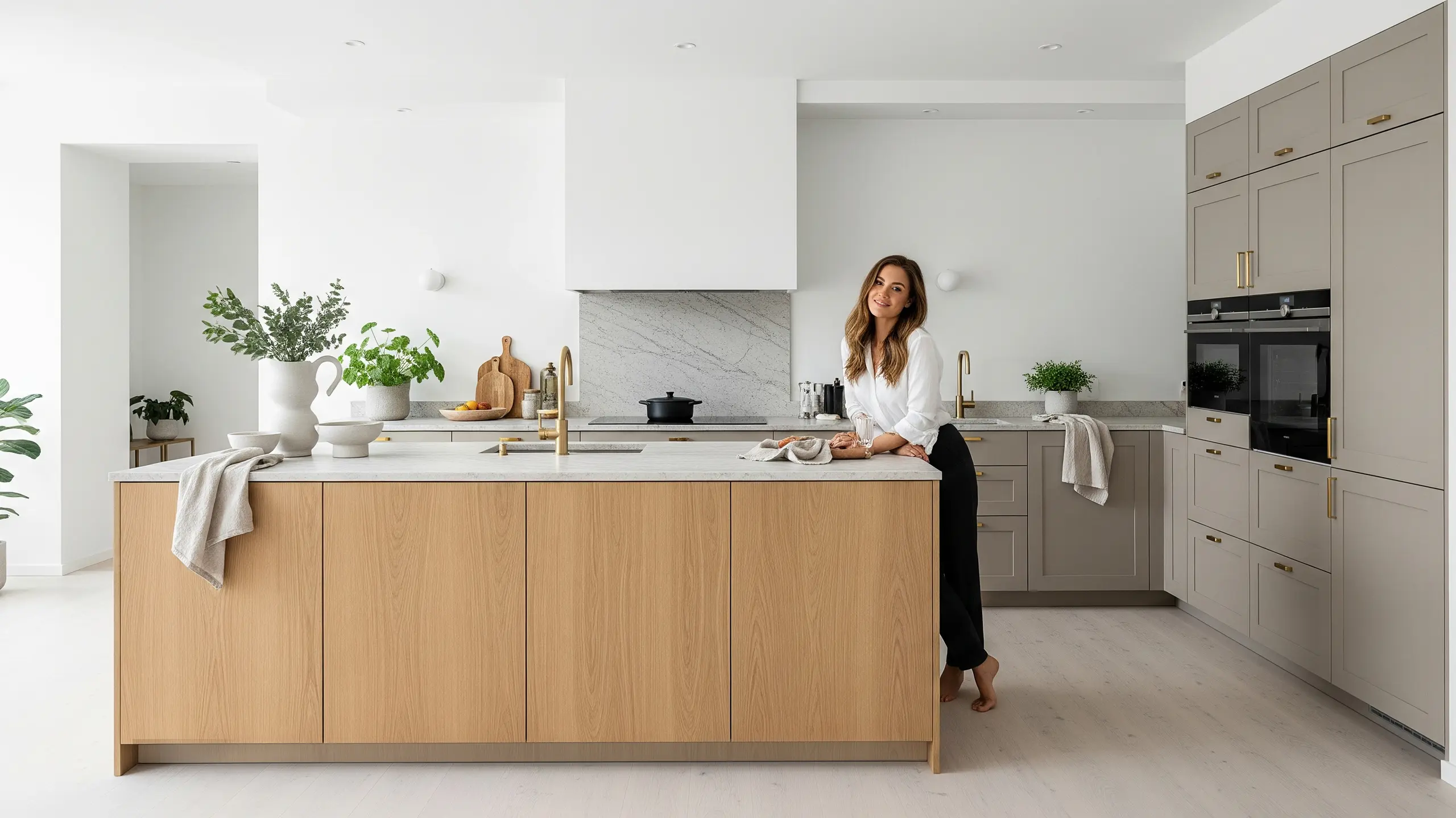 Modern IKEA kitchen with custom doors from Sankt George