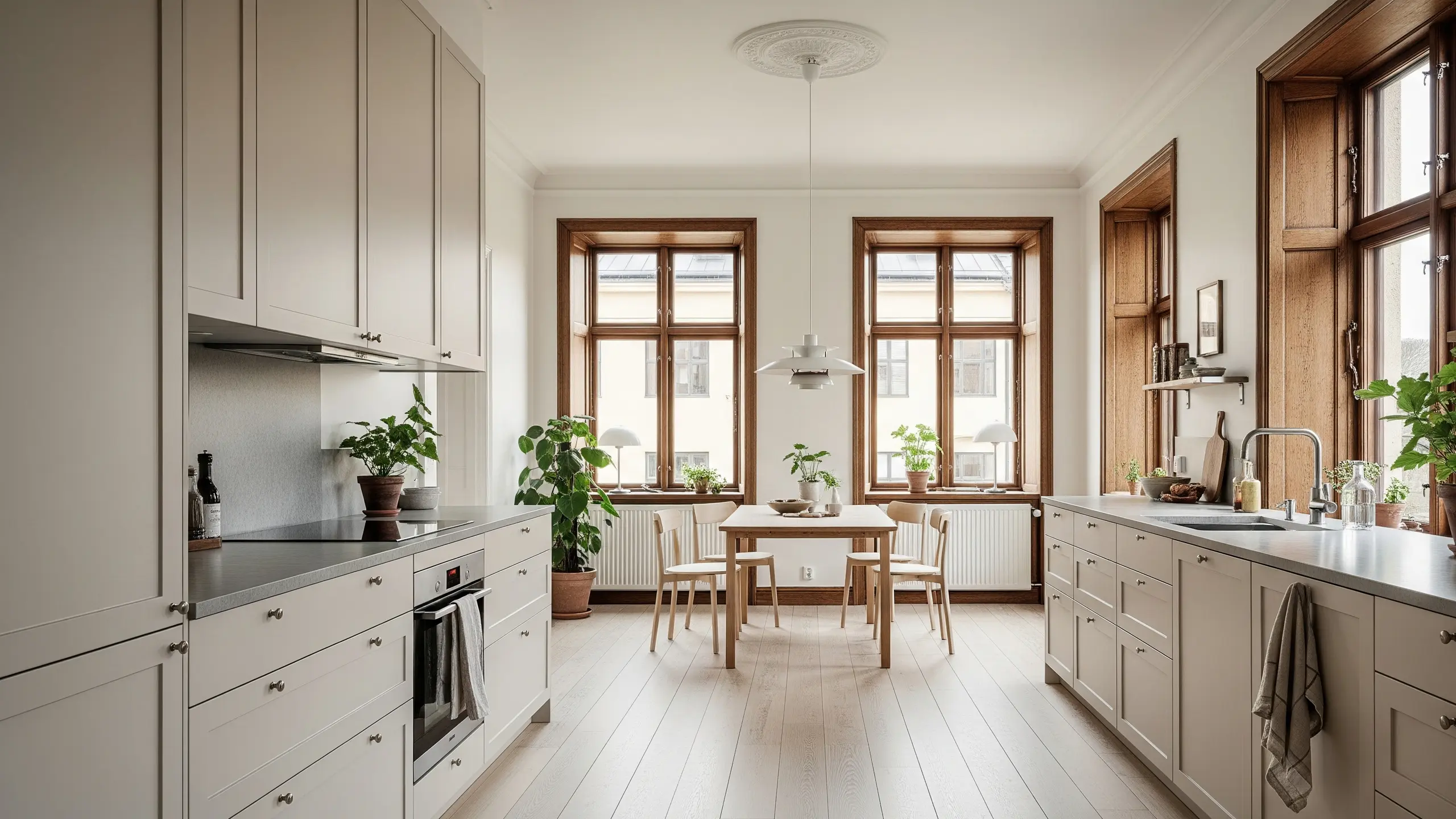 Modern IKEA kitchen with Studio doors from Sankt George